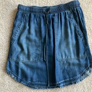 Cloth & Stone Blue Skater Mini Skirt